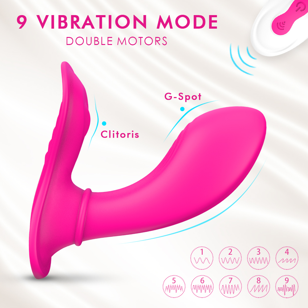 Stimulator Rewer Remote Control 9 Moduri Vibratii Silicon USB Roz Guilty Toys, #2, Erotic24.ro