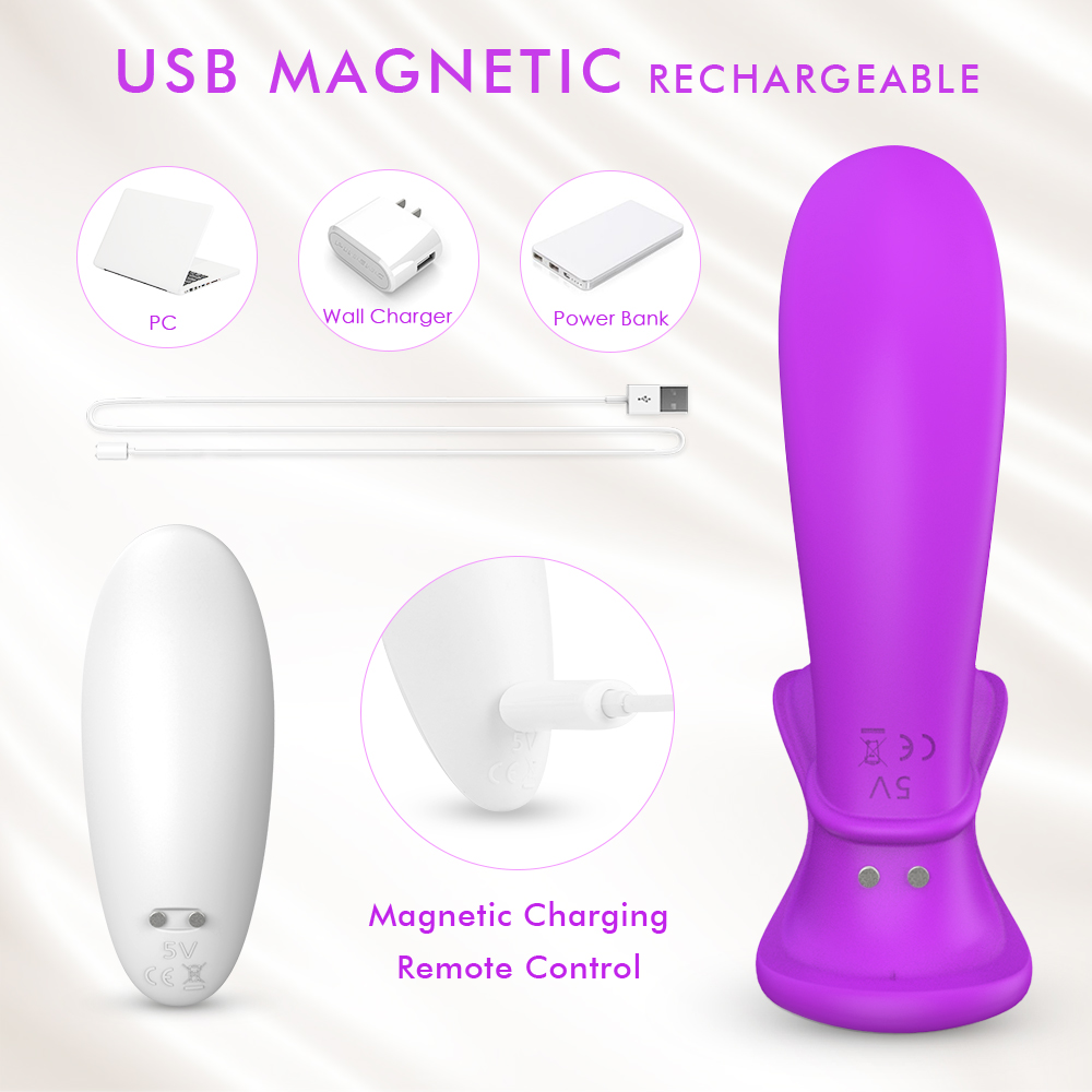 Stimulator Rewer Remote Control 9 Moduri Vibratii Silicon USB Mov Guilty Toys, #9, Erotic24.ro