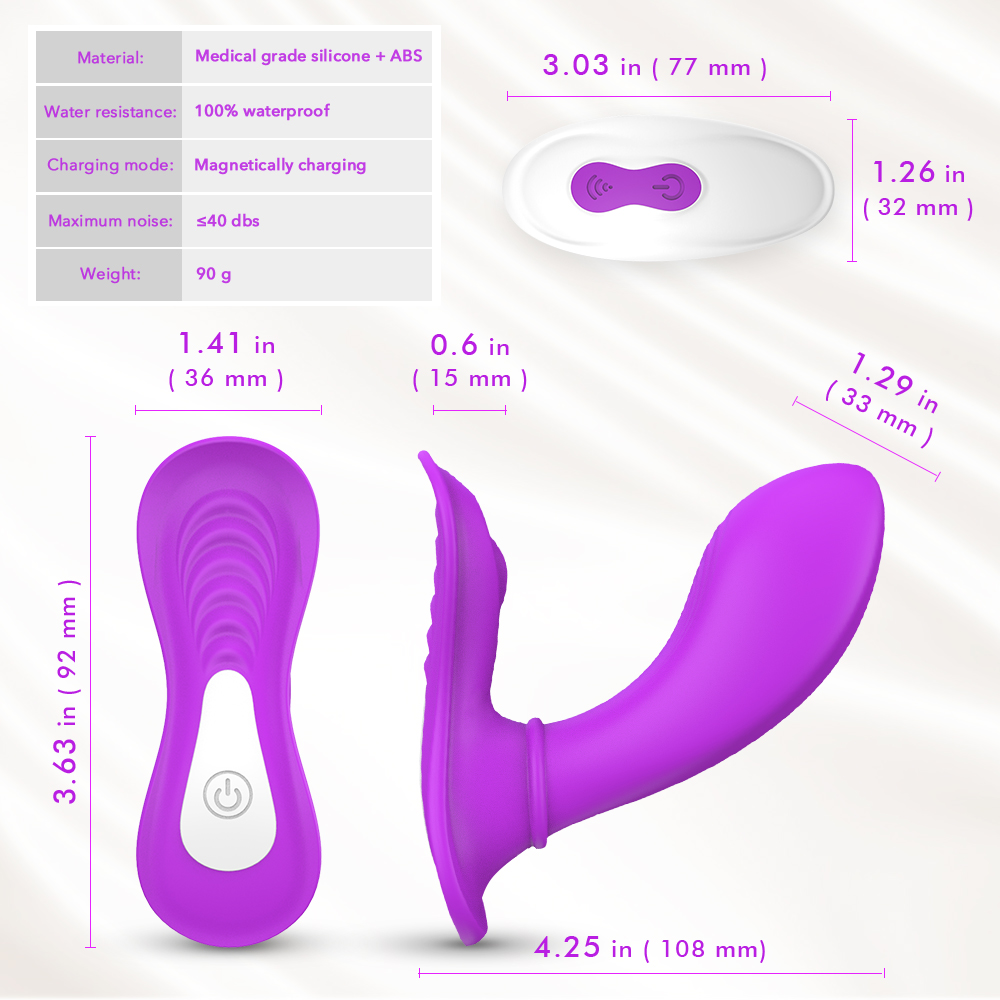 Stimulator Rewer Remote Control 9 Moduri Vibratii Silicon USB Mov Guilty Toys, #10, Erotic24.ro