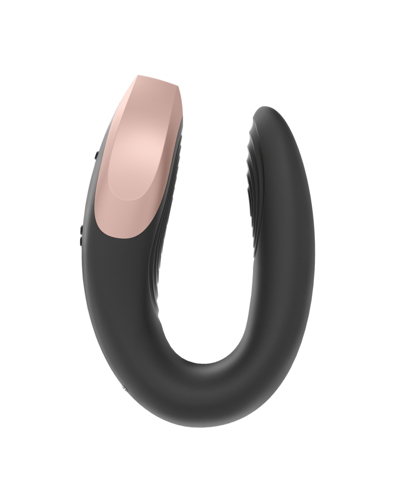 Vibrator Double Love Remote Control Bluetooth Silicon USB Negru Free APP, #4, Erotic24.ro