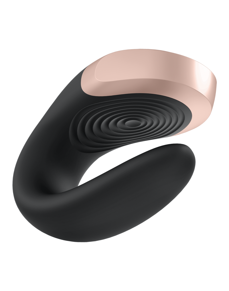 Vibrator Double Love Remote Control Bluetooth Silicon USB Negru Free APP, #2, Erotic24.ro