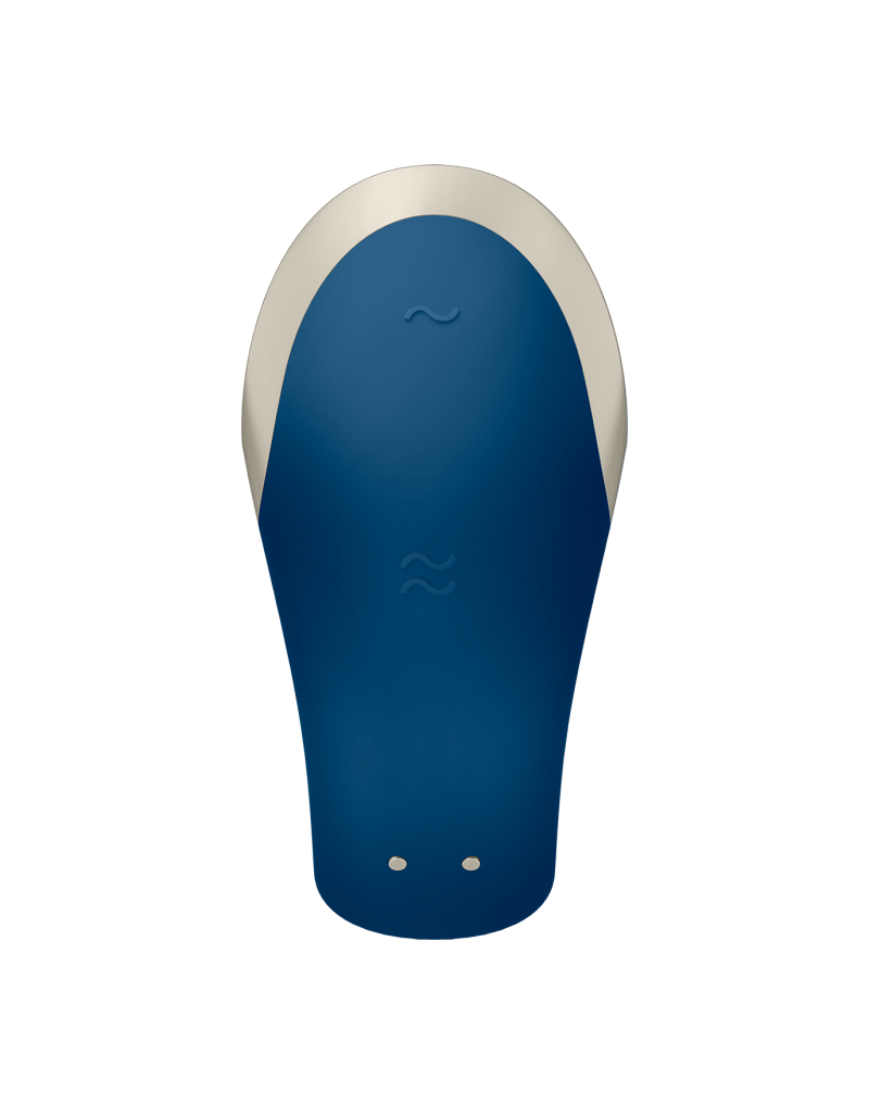 Vibrator Double Love Remote Control Bluetooth Silicon USB Albastru Free APP, Nr. 5, Erotic24.ro