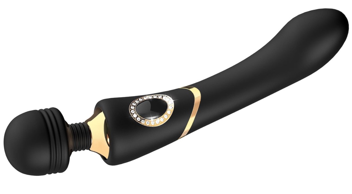 Vibrator Masaj Wand Monica 10 Moduri Vibratii Silicon USB Prestige, #5, Erotic24.ro