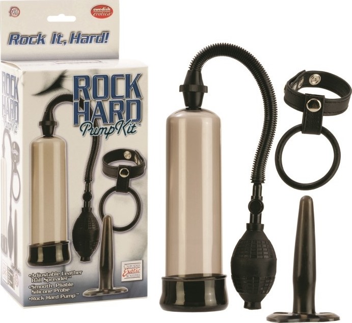 Kit Pompa Penis+Dop Anal+Inel Dublu Penis Rock Hard, Nr. 4, Erotic24.ro