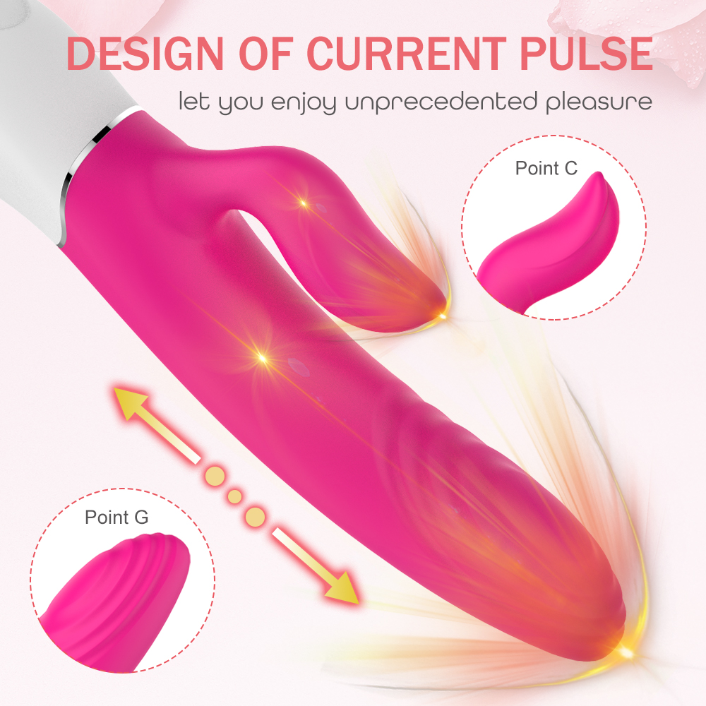 Pulsator Iepuras Hity Thrusting&Vibrations Silicon USB Roz Guilty Toys, #5, Erotic24.ro