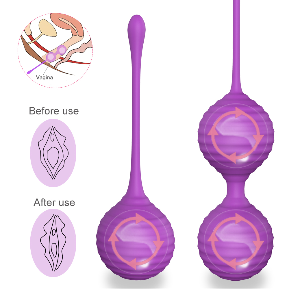 Set Bile Vaginale Kegel Prima Mov Silicon Mokko Toys, #2, Erotic24.ro