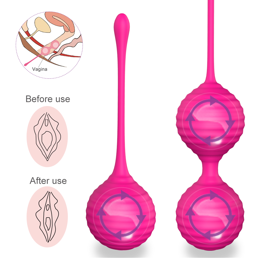 Set Bile Vaginale Kegel Prima Roz Silicon Mokko Toys, Nr. 2, Erotic24.ro