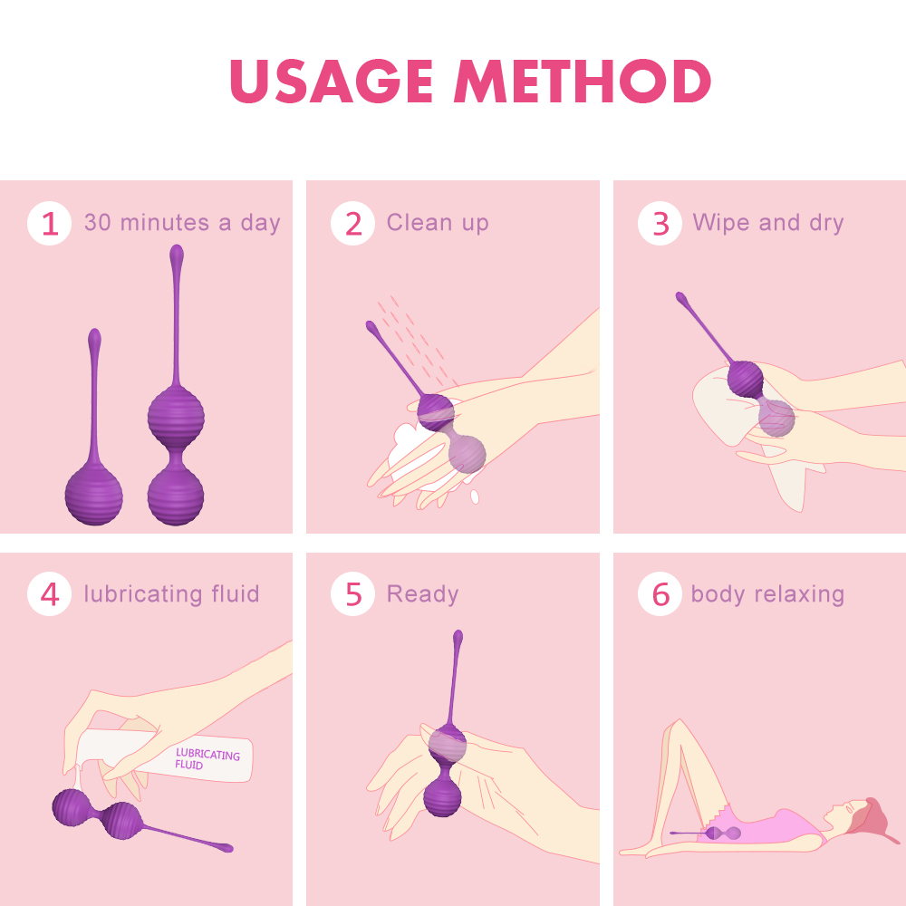 Set Bile Vaginale Kegel Prima Mov Silicon Mokko Toys, #5, Erotic24.ro