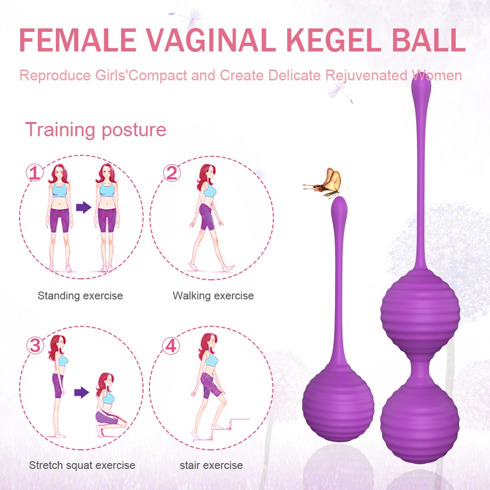 Set Bile Vaginale Kegel Prima Mov Silicon Mokko Toys, #6, Erotic24.ro