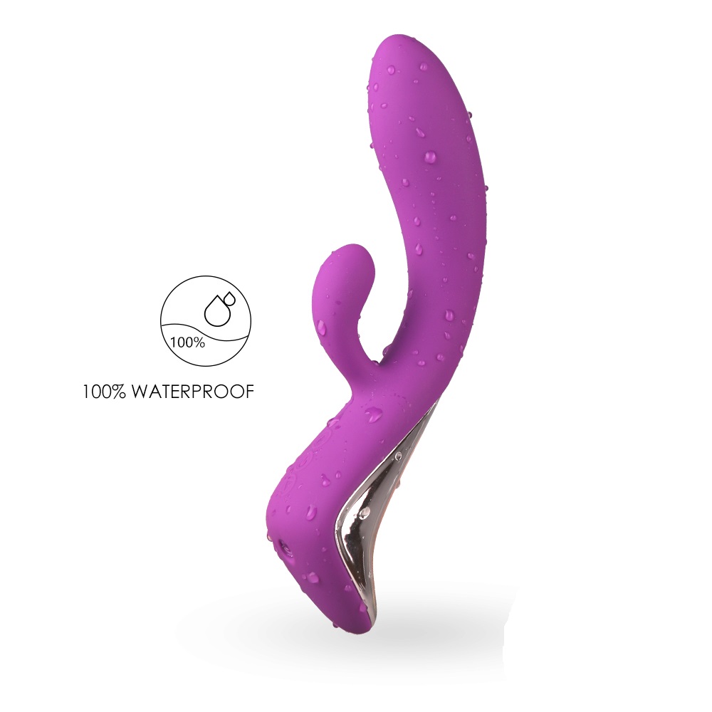 Vibrator Rabbit Luxe Wave&Vibrations, Silicon, Mov, USB, Mokko Toys, #7, Erotic24.ro