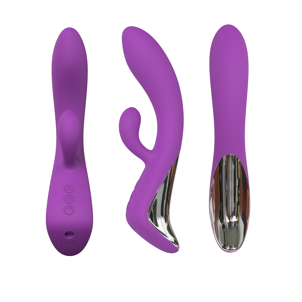 Vibrator Rabbit Luxe Wave&Vibrations, Silicon, Mov, USB, Mokko Toys, #6, Erotic24.ro
