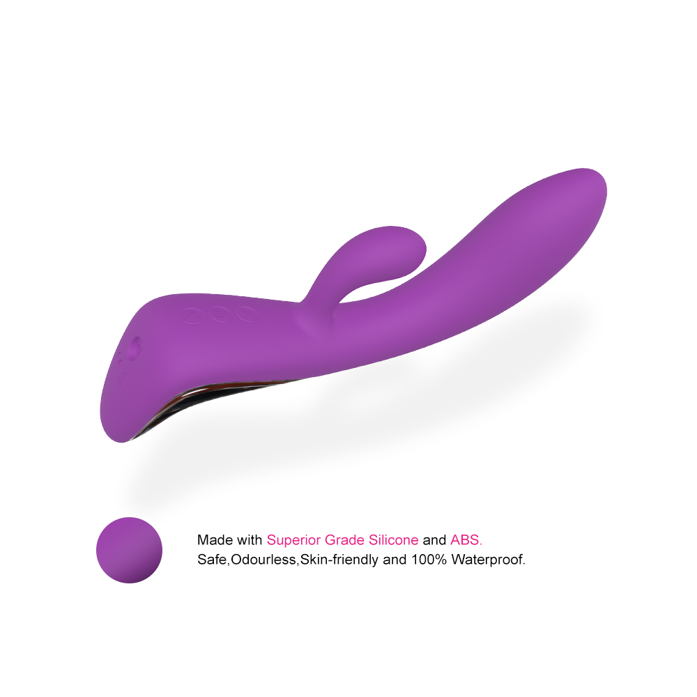 Vibrator Rabbit Luxe Wave&Vibrations, Silicon, Mov, USB, Mokko Toys, #4, Erotic24.ro