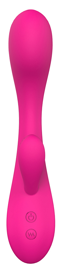 Vibrator Rabbit Boom Silicon USB 21.2 cm Roz Guilty Toys, #2, Erotic24.ro
