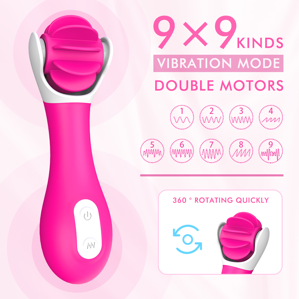 Stimulator Clitoris Bixy 9 Moduri Rotatii&Vibratii Silicon USB Roz Passion Labs, Nr. 3, Erotic24.ro