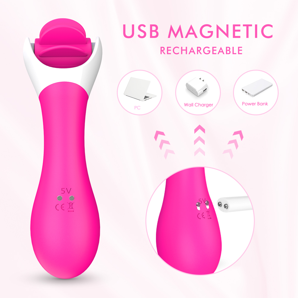 Stimulator Clitoris Bixy 9 Moduri Rotatii&Vibratii Silicon USB Roz Passion Labs, Nr. 8, Erotic24.ro