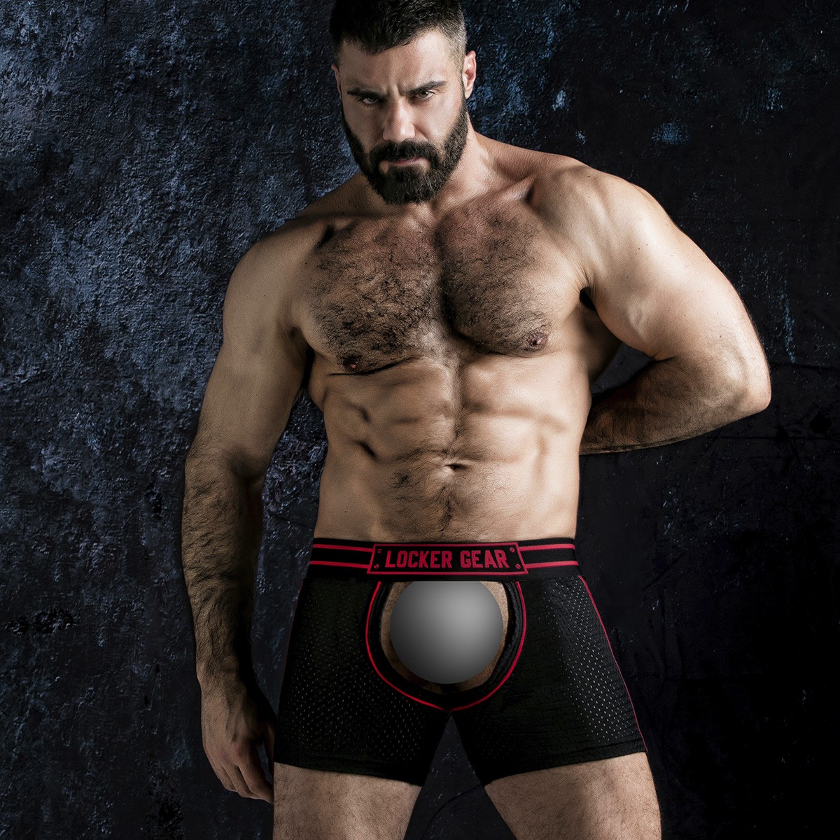 Boxeri Watch It Hard Chaps, Rosu, Marimea 36-S, #8, Erotic24.ro