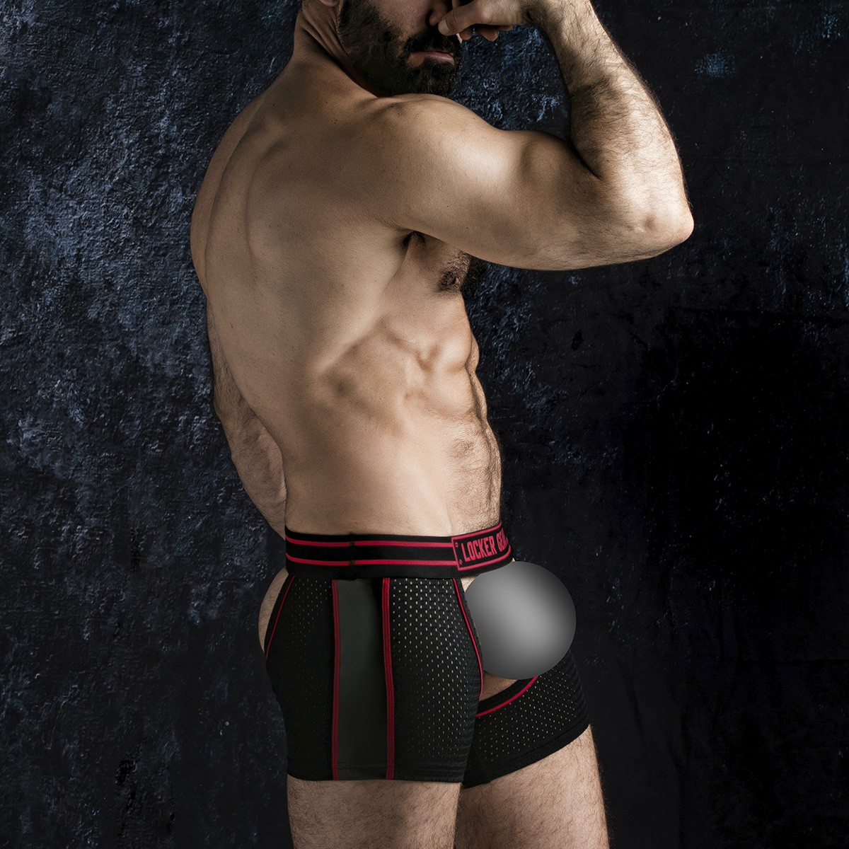 Boxeri Watch It Hard Chaps, Rosu, Marimea 36-S, #9, Erotic24.ro