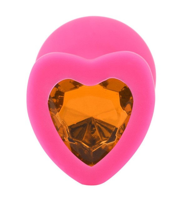 Dop Anal Brighty Medium Silicon Roz/Galben Mokko Toys, #2, Erotic24.ro