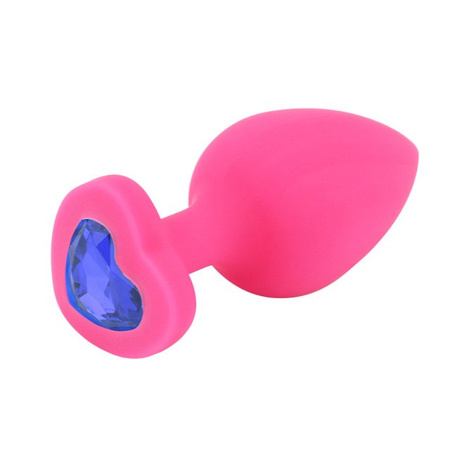 Dop Anal Brighty Medium Silicon Roz/Albastru Mokko Toys