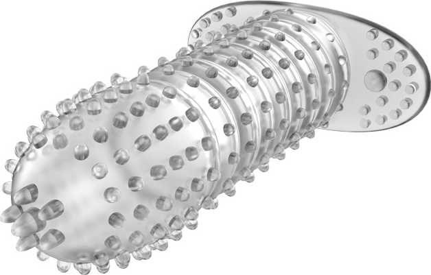 Prelungitor Penis cu Striatii Transparent 14 cm, #4, Erotic24.ro