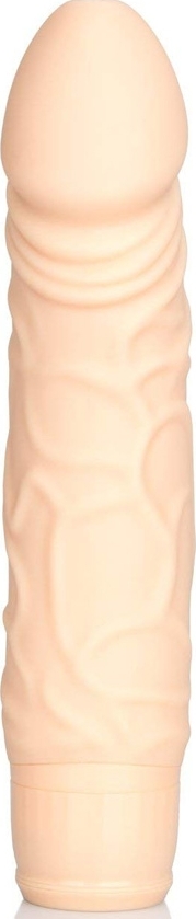 Vibrator Stud Woody, 7 Moduri Stimulatoare, Silicon, Natural, 16.5 cm, #2, Erotic24.ro