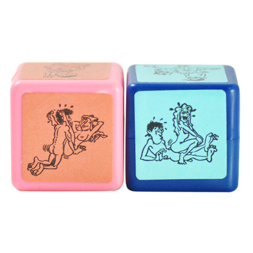 Joc cu 2 Zaruri Love Dice Roz/Albastru, #2, Erotic24.ro