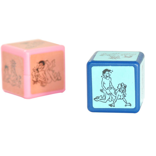 Joc cu 2 Zaruri Love Dice Roz/Albastru, #1, Erotic24.ro