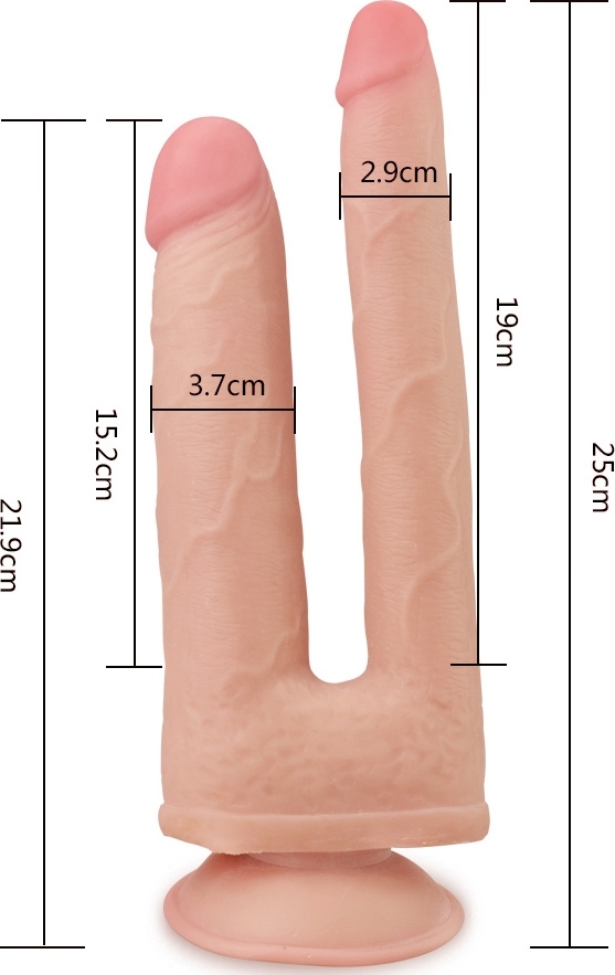Dildo Skinlike Double Penetration 25 cm, #2, Erotic24.ro