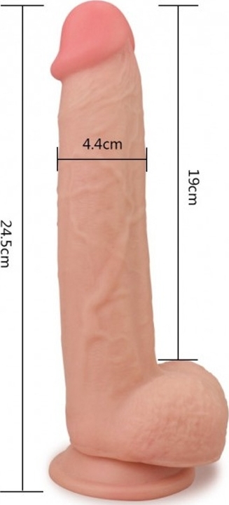 Dildo Skinlike Natural 24.5 cm, #6, Erotic24.ro