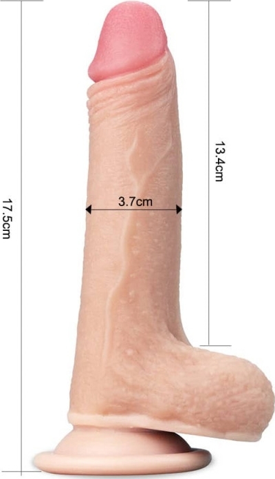 Dildo Sliding-Skin Natural 17.5 cm, #3, Erotic24.ro