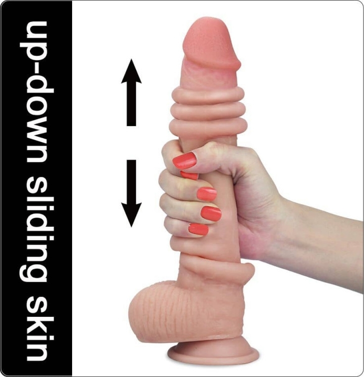 Dildo Sliding-Skin Natural 17.5 cm, #5, Erotic24.ro