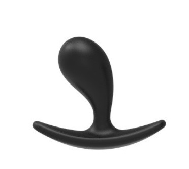 Dop Anal Small Chester, Silicon, Negru, 5.5 cm, Passion Labs, #1, Erotic24.ro