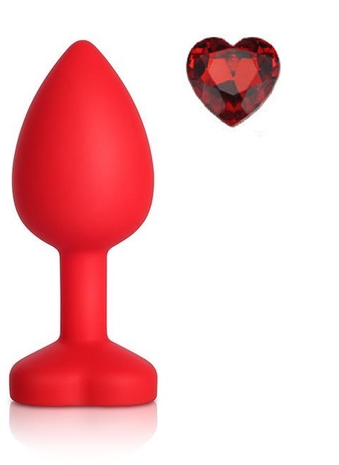 Dop Anal Brighty Small Silicon Rosu/Rosu Mokko Toys, #1, Erotic24.ro