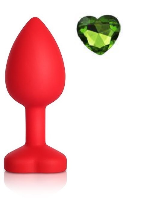 Dop Anal Brighty Small Silicon Rosu/Verde Mokko Toys