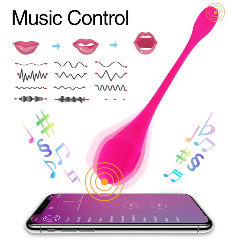Ou Vibrator Smart Eva App Control Bluetooth USB Roz 22 cm Mokko Toys, Good Vibes, #7, Erotic24.ro