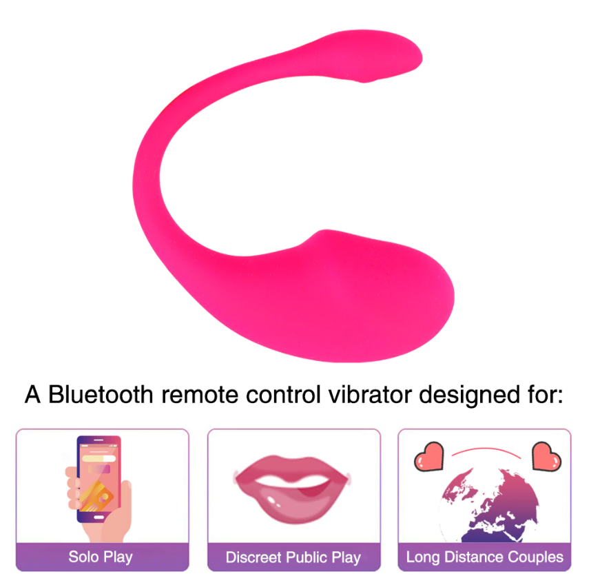 Ou Vibrator Smart Eva App Control Bluetooth USB Roz 22 cm Mokko Toys, Good Vibes, #10, Erotic24.ro
