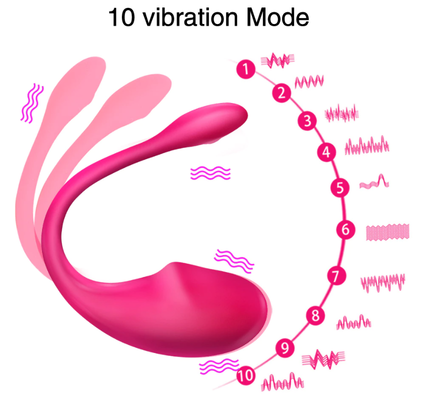 Ou Vibrator Smart Eva App Control Bluetooth USB Roz 22 cm Mokko Toys, Good Vibes, #2, Erotic24.ro