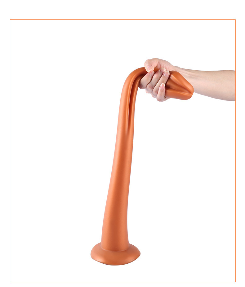 Dildo Snakey Extra Large Silicon Lichid Super Soft Auriu 50 cm, #9, Erotic24.ro