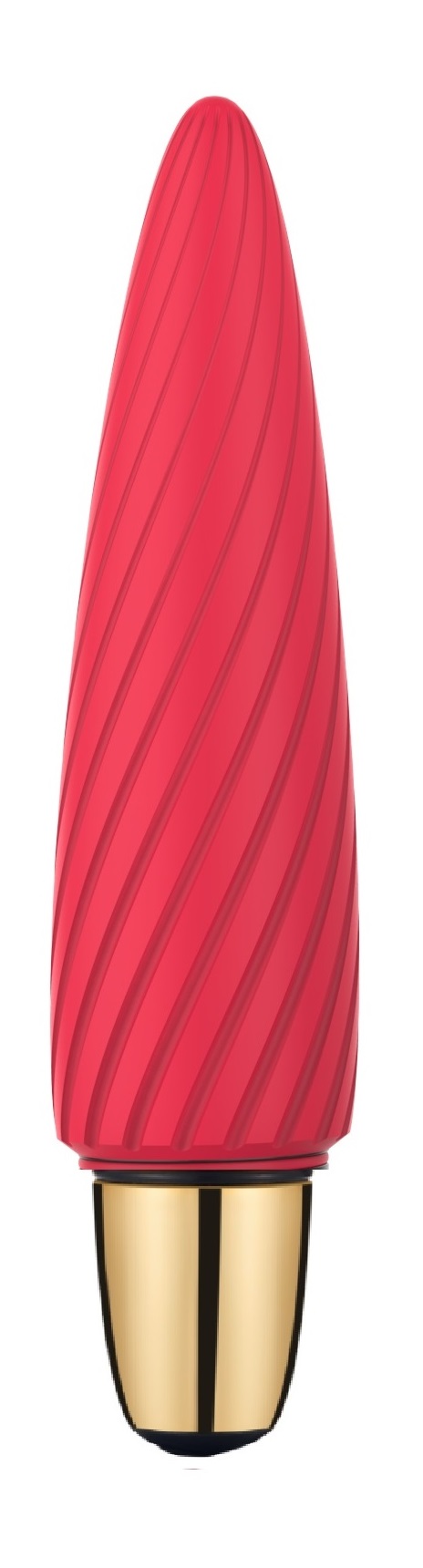 Bullet Vibrator Spinn 10 Moduri Vibratii Silicon USB Rosu 12 cm Passion Labs, Mystery, #1, Erotic24.ro