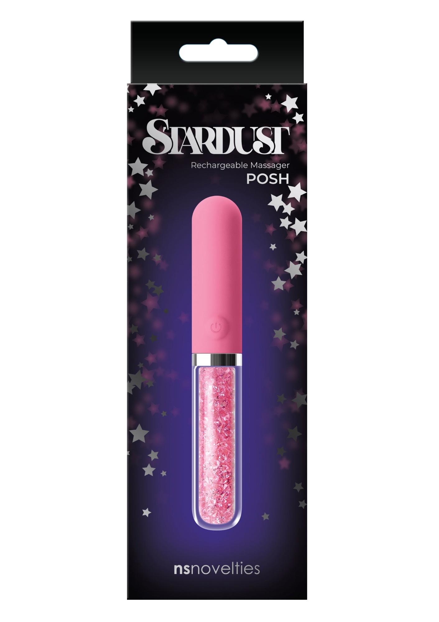 Vibrator Stardust Posh 10 Moduri Vibratii Silicon&Sticla USB Roz 12.5 cm, Nr. 2, Erotic24.ro