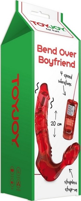 Strap-On Bend Over Boyfriend cu vibratii, Nr. 2, Erotic24.ro