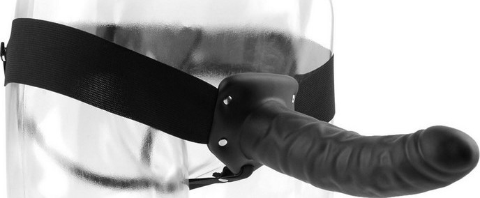 Strap-On Hollow 8 negru, #5, Erotic24.ro