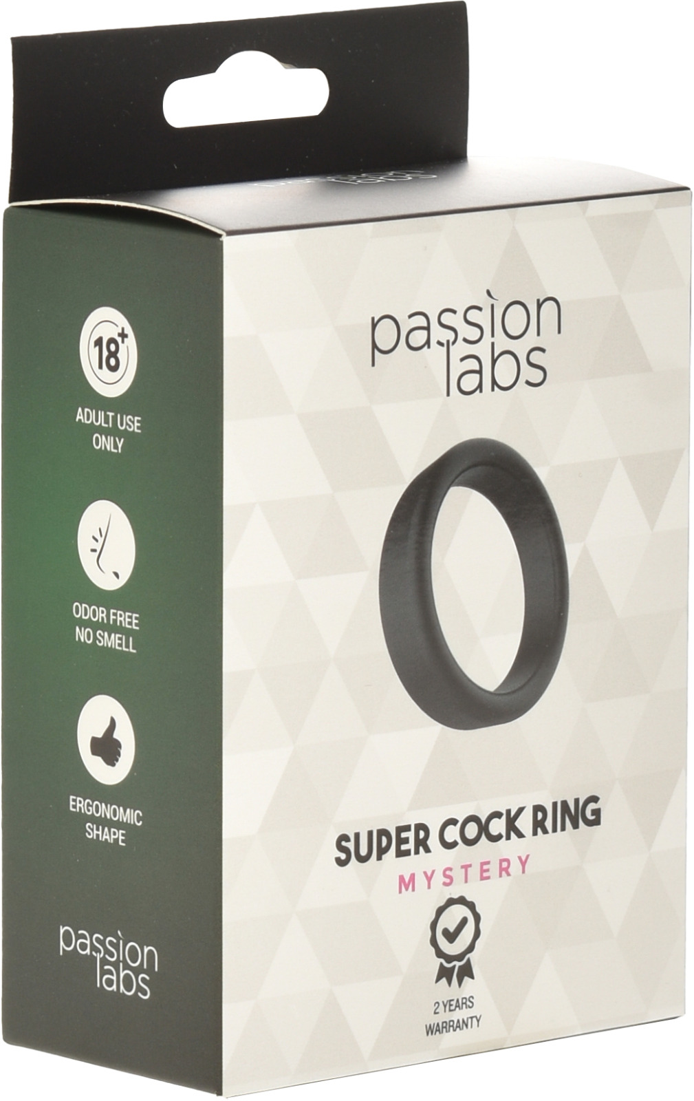 Inel de Penis Small Super Cock Ring Silicon Negru Passion Labs, #2, Erotic24.ro