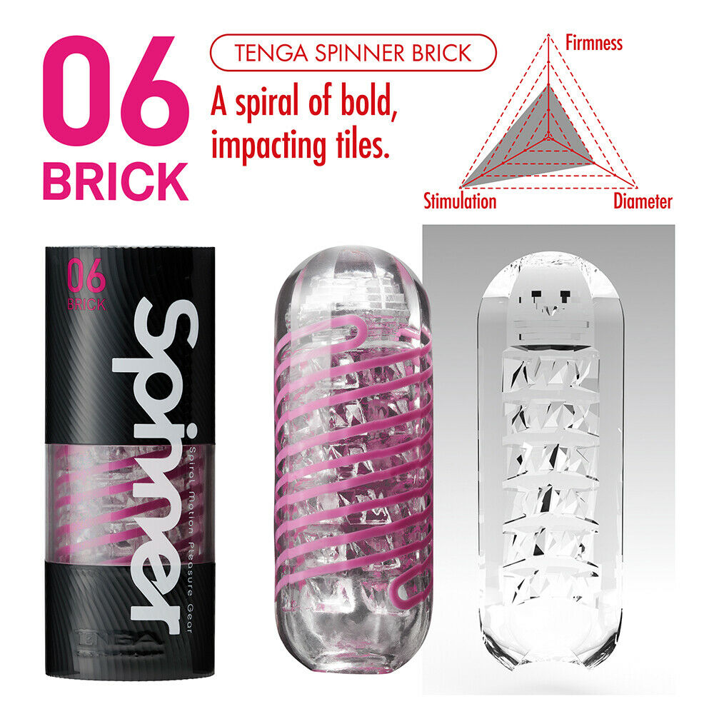 Masturbator Tenga Spinner Brick Transparent