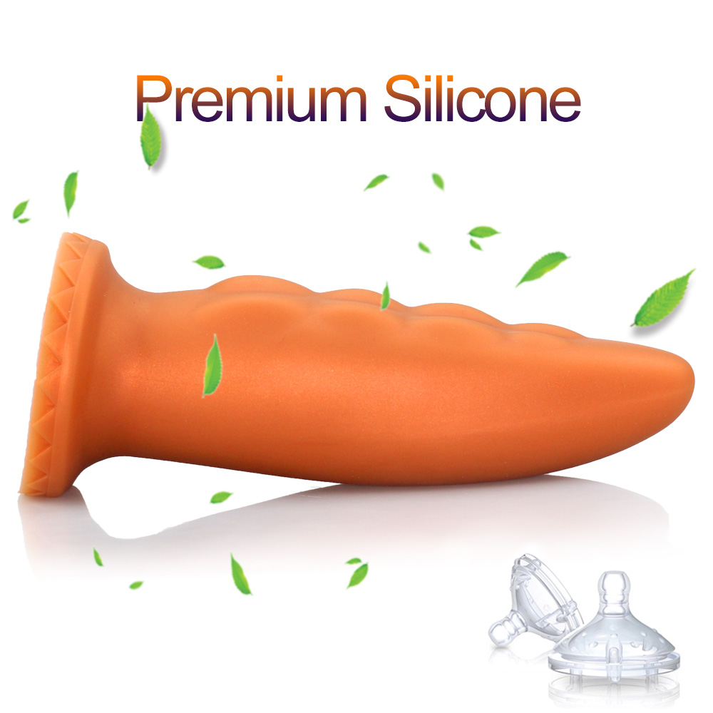 Dildo Tentus Large, Silicon Lichid, Auriu, 21 cm, Mokko Toys, #3, Erotic24.ro