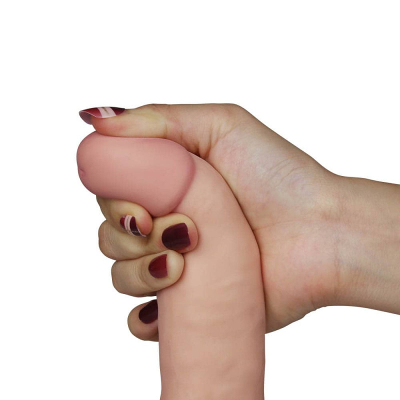 Vibrator Realist Ultra Soft Dude 10 Moduri Vibratii Natural 19 cm, Nr. 5, Erotic24.ro