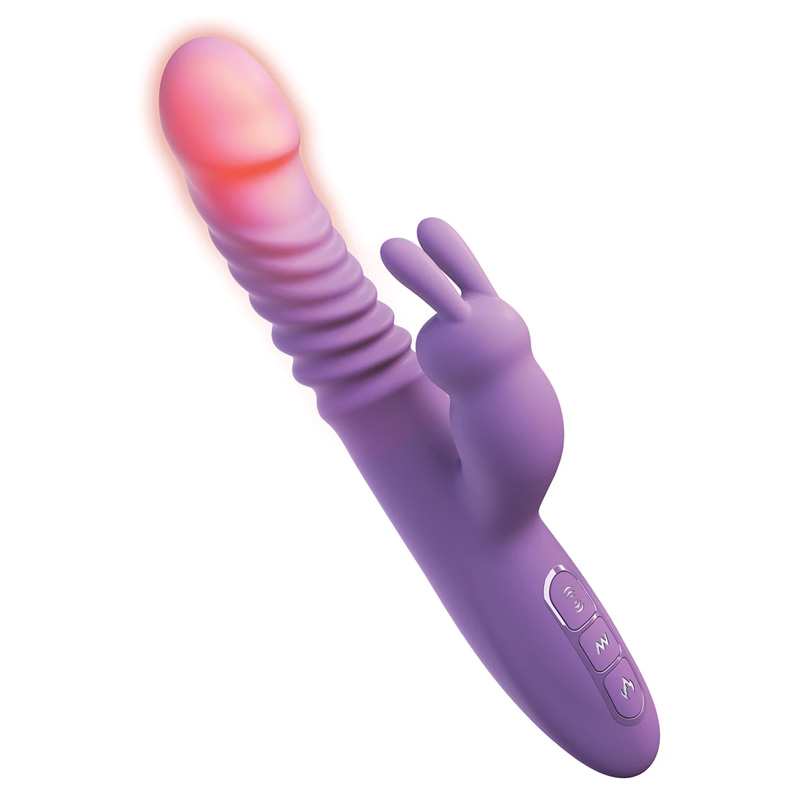 Vibrator Iepuras Her Thrusting Silicone Rabbit Mov, Nr. 2, Erotic24.ro