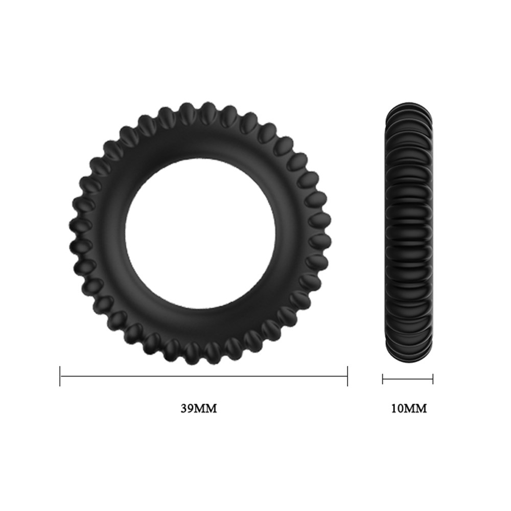 Set 3 Inele de Penis Titan Silicon Negru Guilty Toys, Sexxify, #5, Erotic24.ro