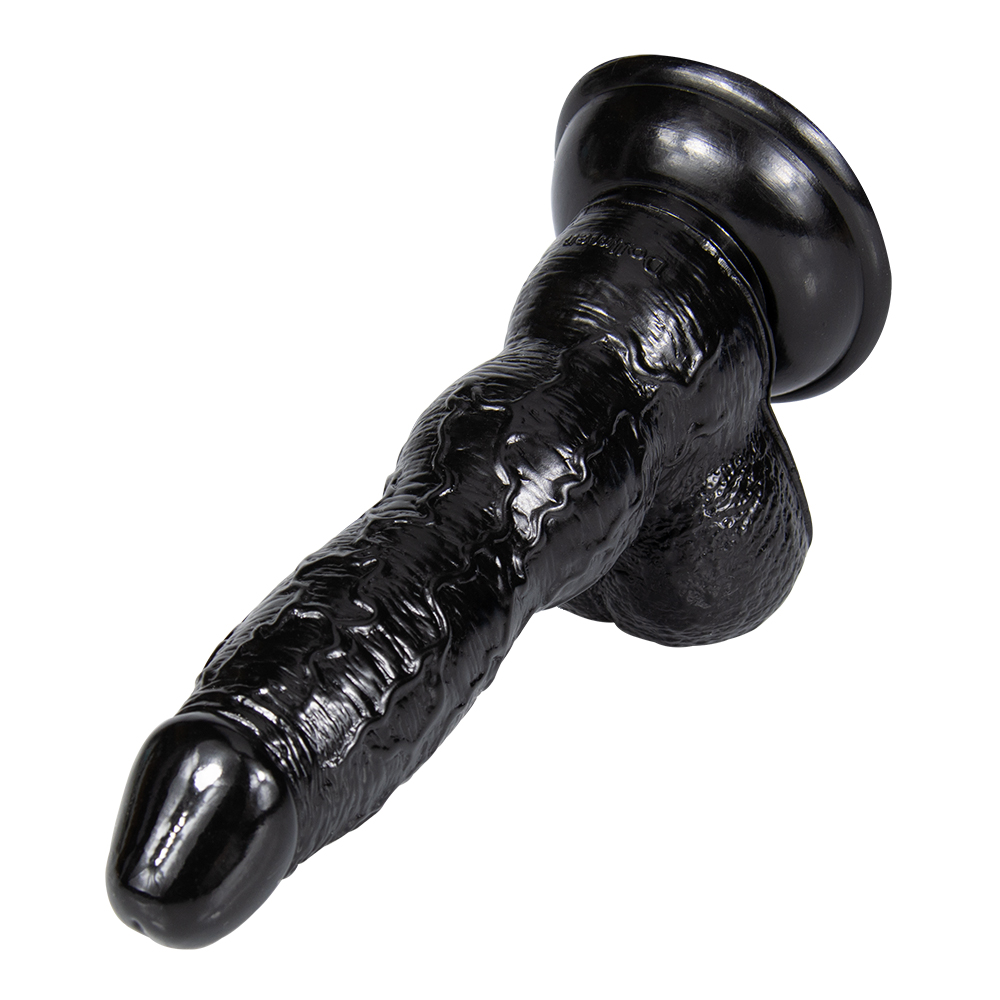 Dildo Realist Trent Ventuza PVC Negru 21 cm Passion Labs, Nr. 4, Erotic24.ro