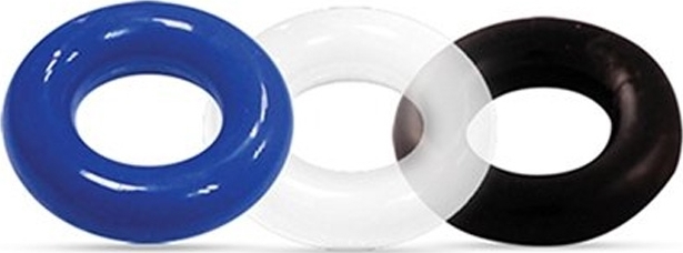 Set Inele Erectie Triple Donuts Cockring Kit, Guilty Toys, #2, Erotic24.ro